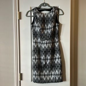H&M size 2 black and white dress